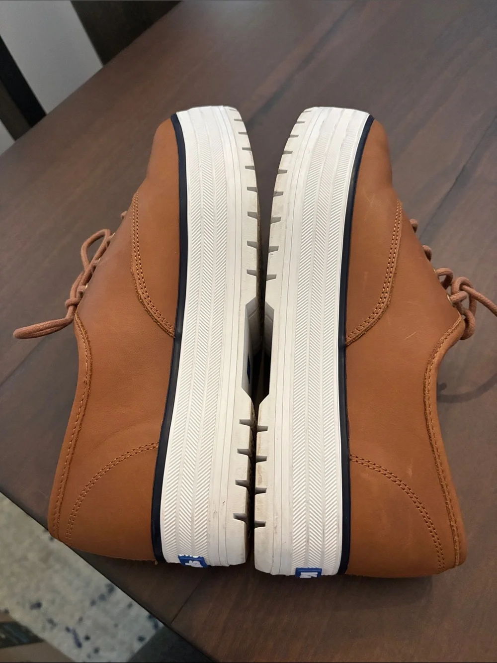 Keds Women’s Cognac Lace-Up Platform Sneakers